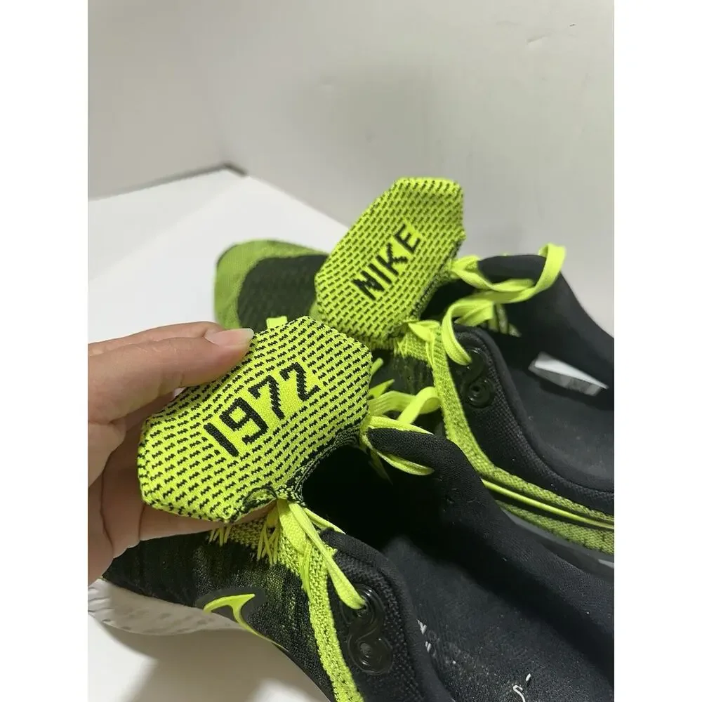 Nike Mens React Infinity Run Flyknit 2 Volt Black Running Shoes CT2357-700 Sz 14
